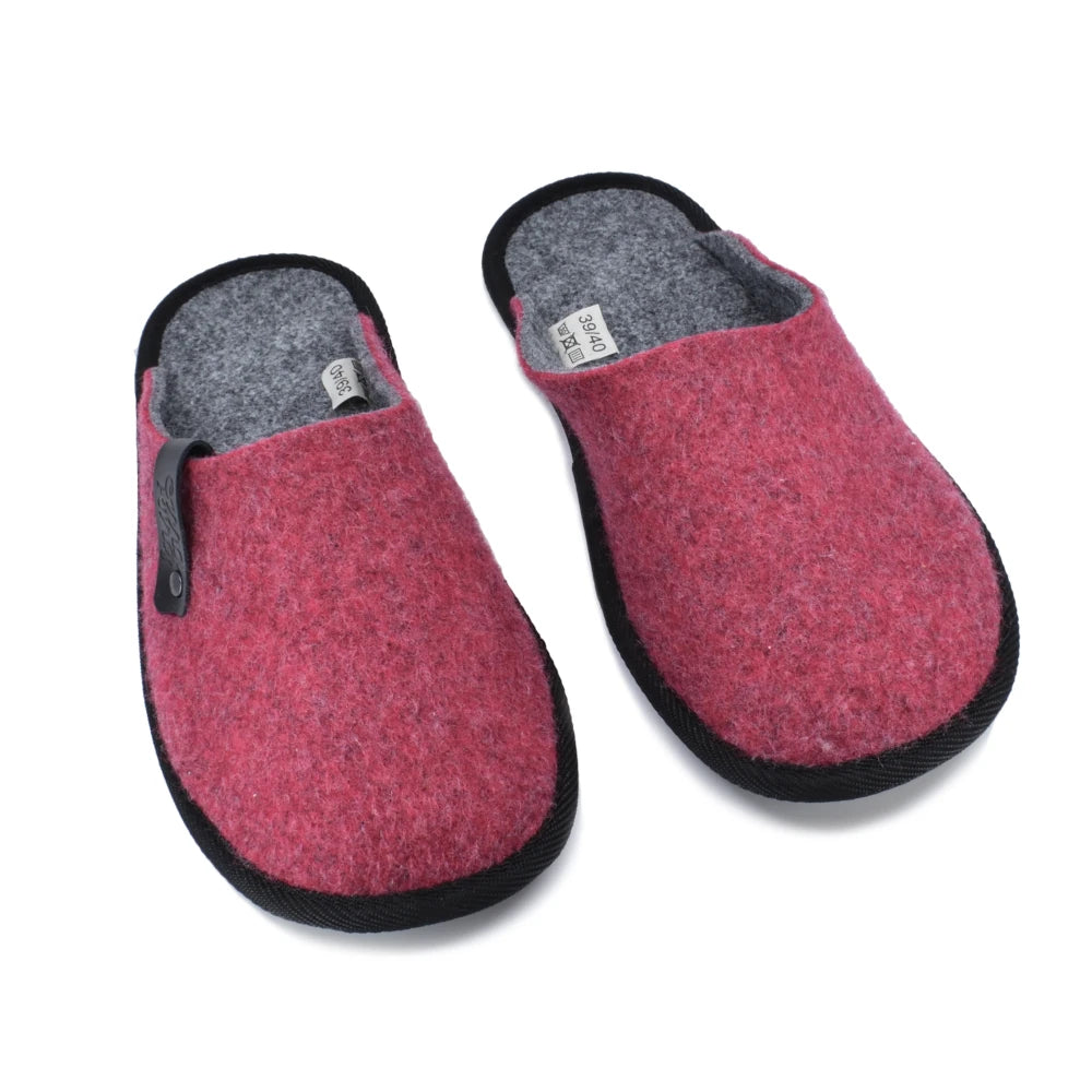 Recycled felt slippers Ranna Pink