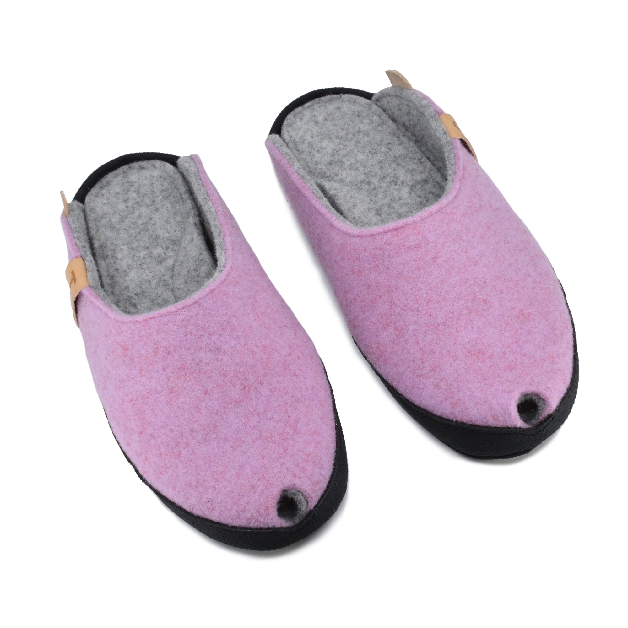 Woolen slippers BRUSSELS Light Pink, Limited Edition