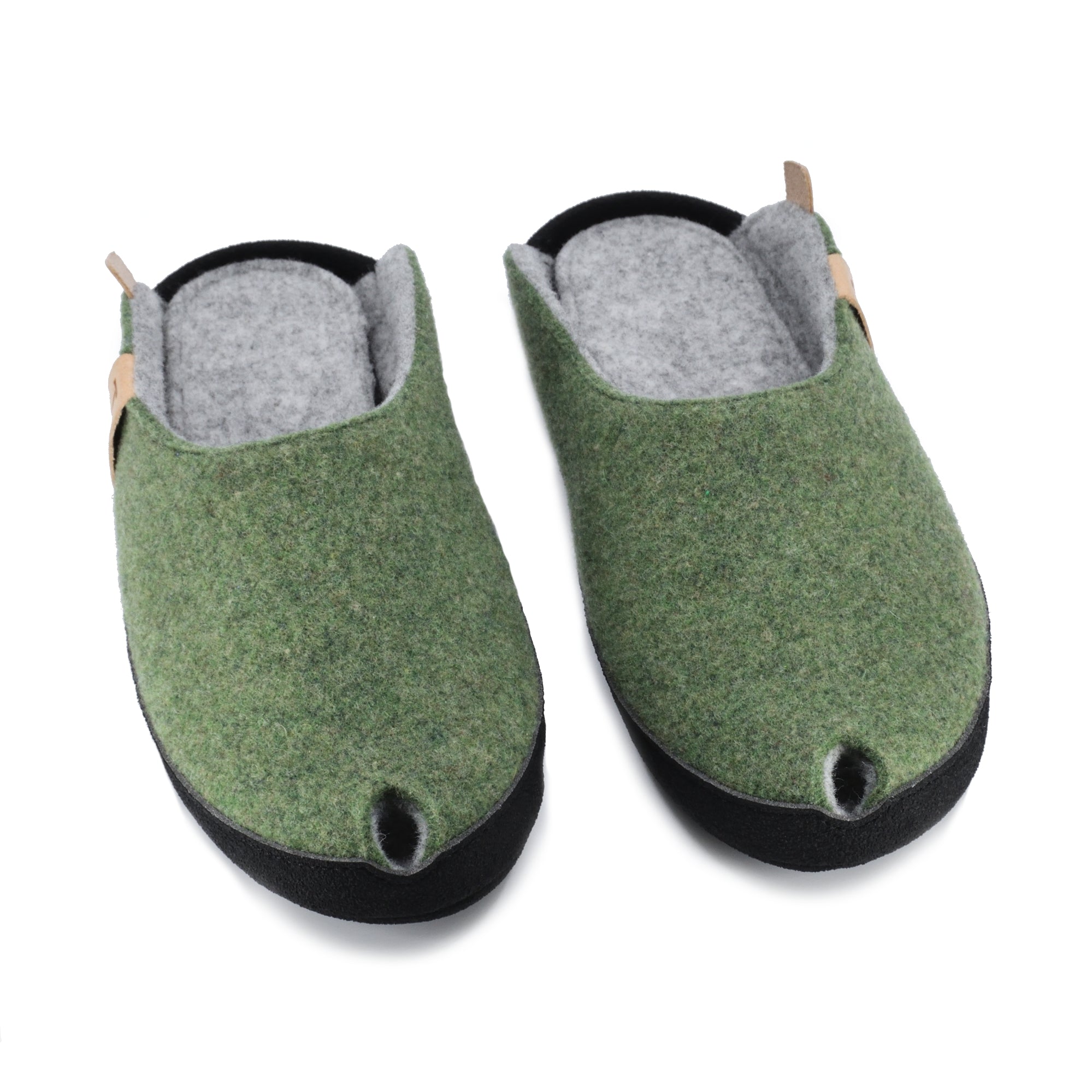 Woolen slippers Brussels, Moss Limited Eddition