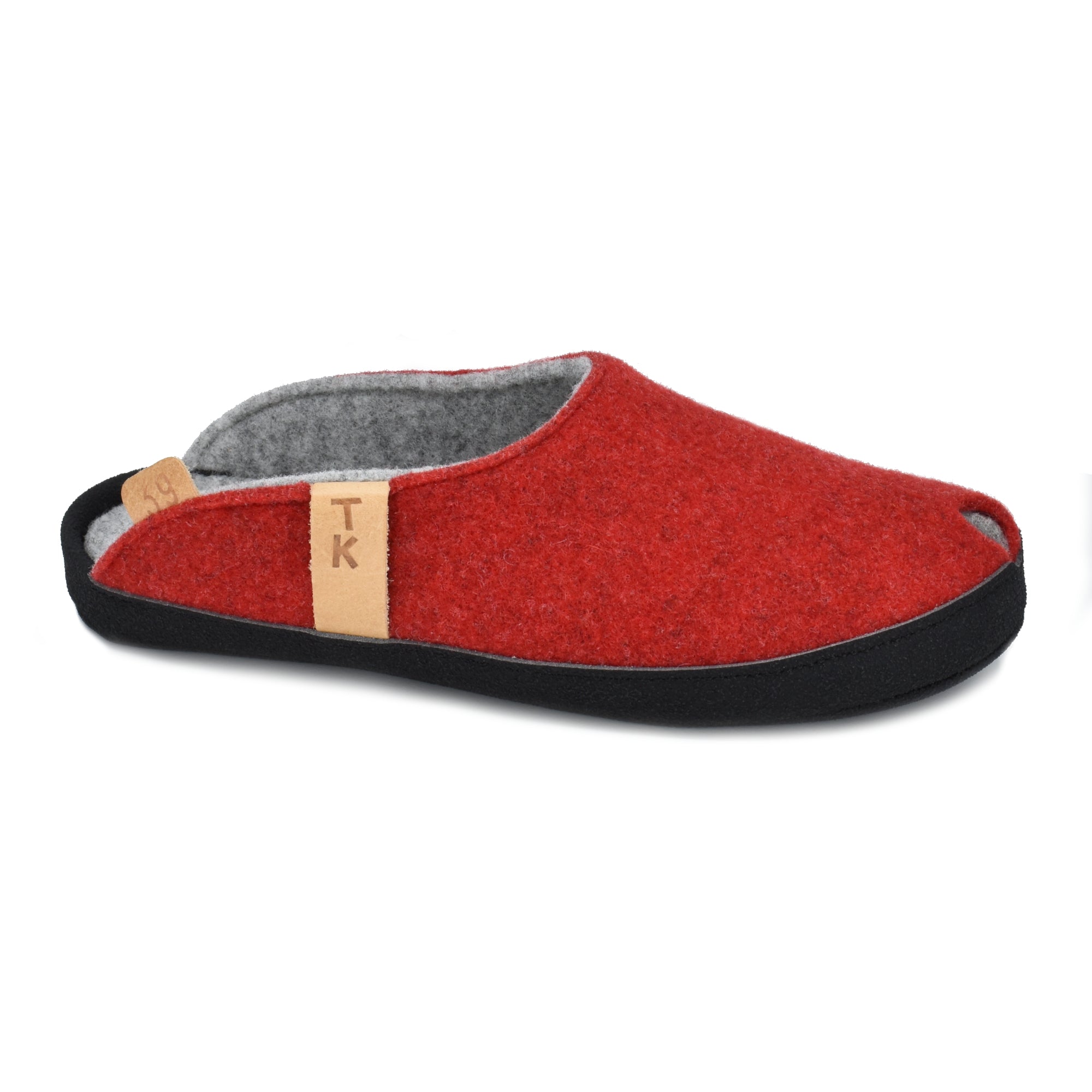 Woolen slippers Brussels Red, Limited Edition