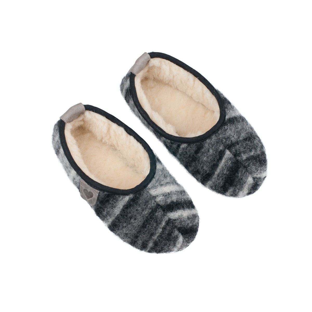 Kid's woolen slippers Ponni Grey