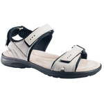 Woman's leather sports sandals LIVA WHITE