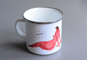 Cheeky enamel mug