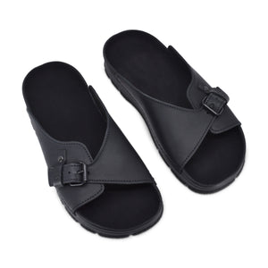 Women's leather sandals Roma, black