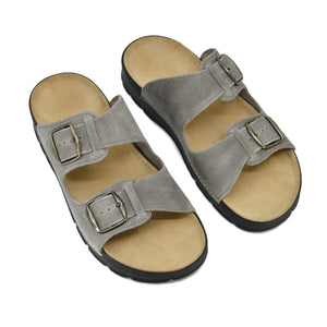 Men's leather sandals Mike, grey