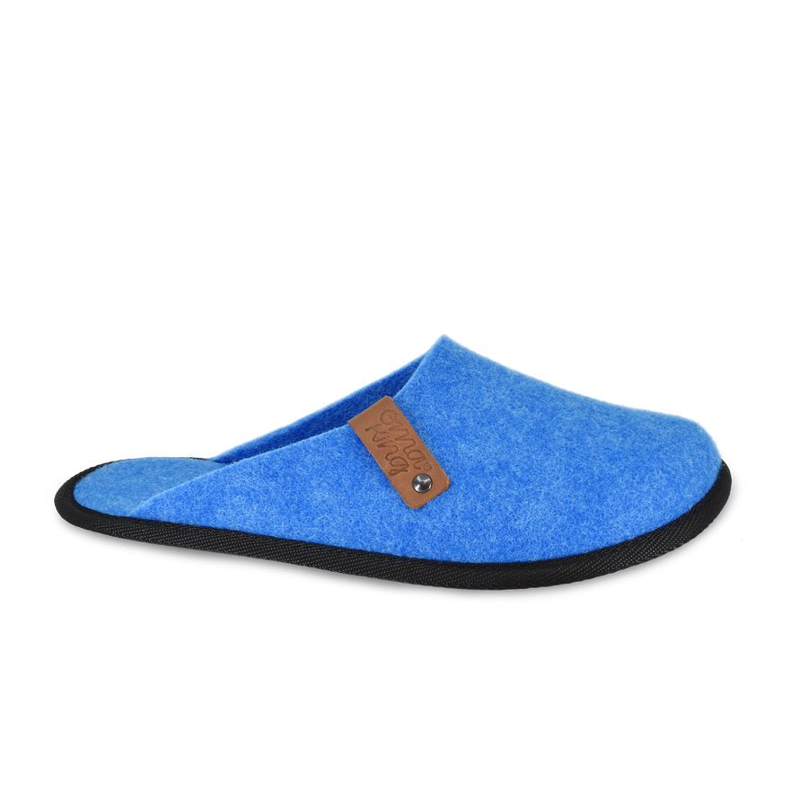 Recycled felt slippers Ranna Blue