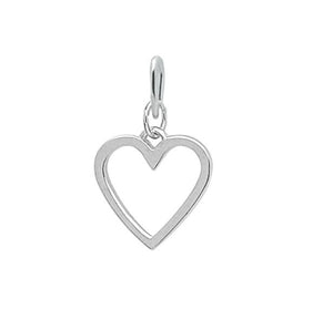 Heart Contour pendant, silver color