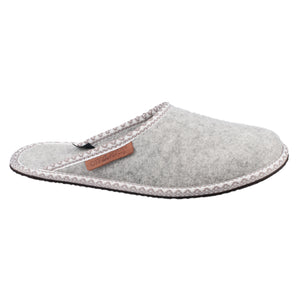 Unisex woolen slippers HALLA, light grey
